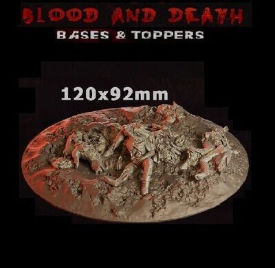 Blood and death - Bases & Toppers - 120x92mm