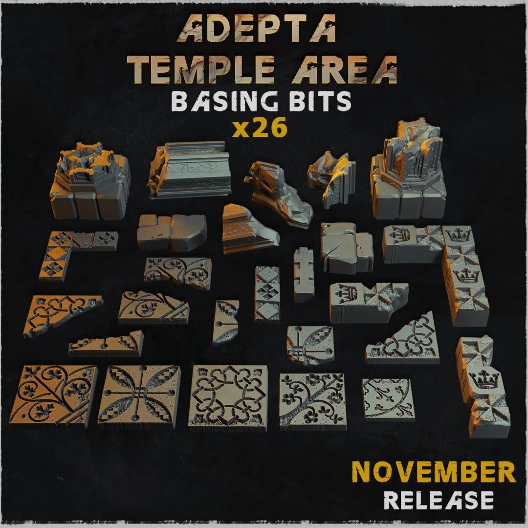 Adepta Temple Area - Basing Bits (26 bits)