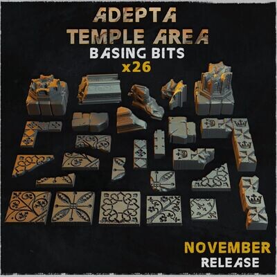 Adepta Temple Area - Basing Bits (26 bits)