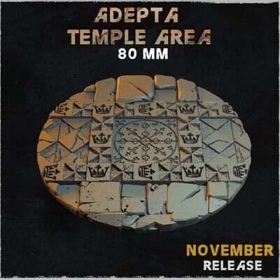 Adepta Temple Area - Bases & Toppers - 80mm