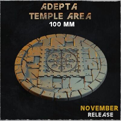 Adepta Temple Area - Bases & Toppers - 100mm