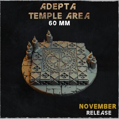 Adepta Temple Area - Bases & Toppers - 60mm