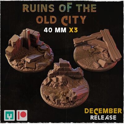 Ruins of the old city - Bases & Toppers - 40mm