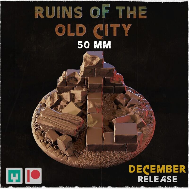 Ruins of the old city - Bases & Toppers - 50mm