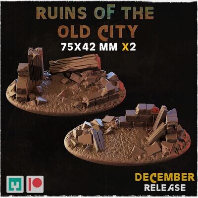 Ruins of the old city - Bases & Toppers - 75x42mm
