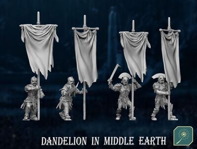 Half Orc Bannerman and Drummer (Pack 2 units)