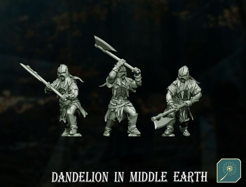 Half Orc Scout( Axeman) (Pack 3 units)
