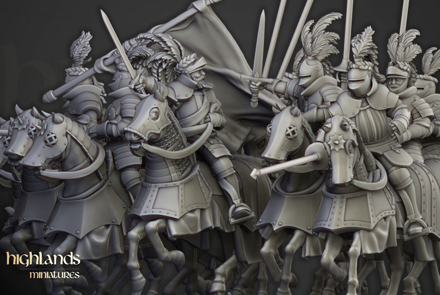 Sunland Knights on horse (pack 5 units)