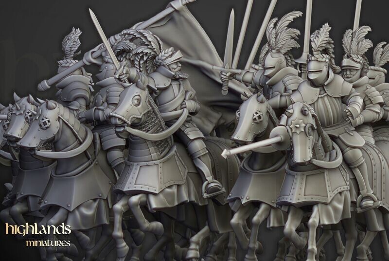 Sunland Knights on horse (pack 5 units)