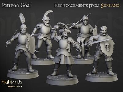 Sunland Swordsmen Reinforcements (pack 5 units)