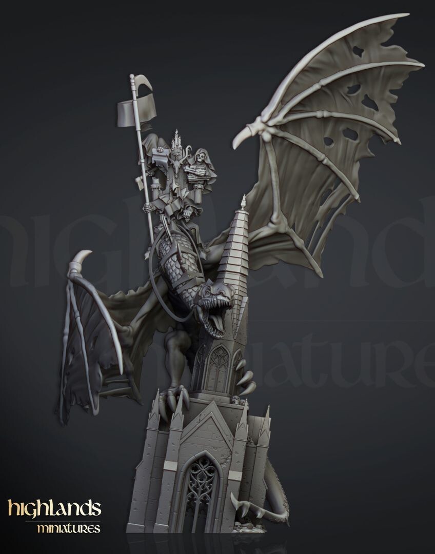 Ezekiel, Lord Necromancer on Flying Monster