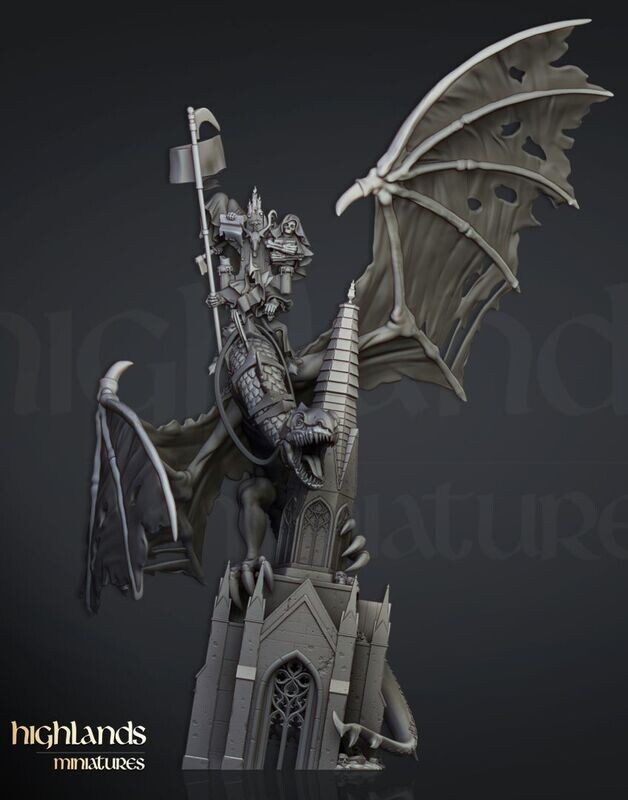 Ezekiel, Lord Necromancer on Flying Monster