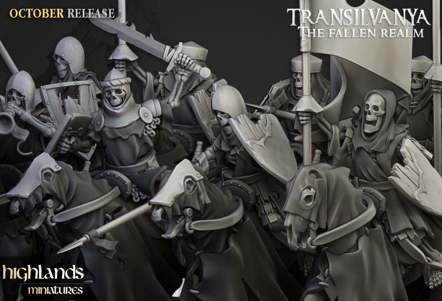 Transilvanya Mounted Skeletons (pack 5 units)