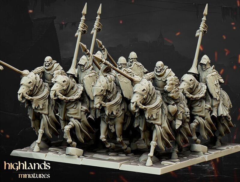 Undead Dark Knights core unit (pack 5 units)