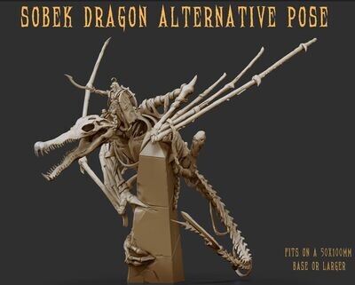 Bone Dragon on Obelisk- Pharaohs Legacy Undead Army