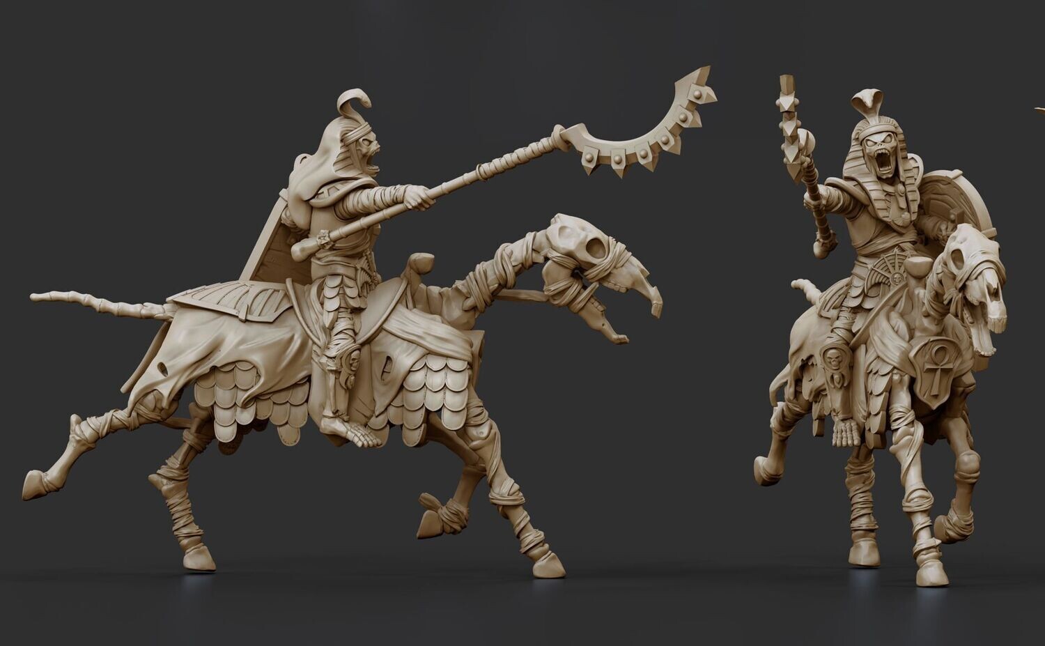Pharaoh Mummy on Horse - Pharaohs Legacy Undead Army