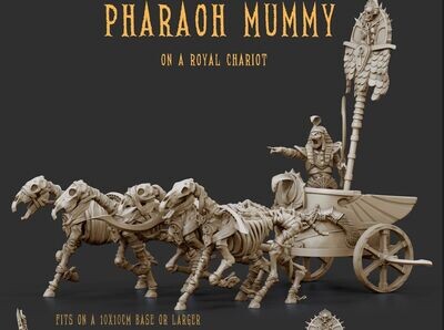 Pharaoh Mummy on a Royal Chariot - Pharaohs Legacy Undead Army