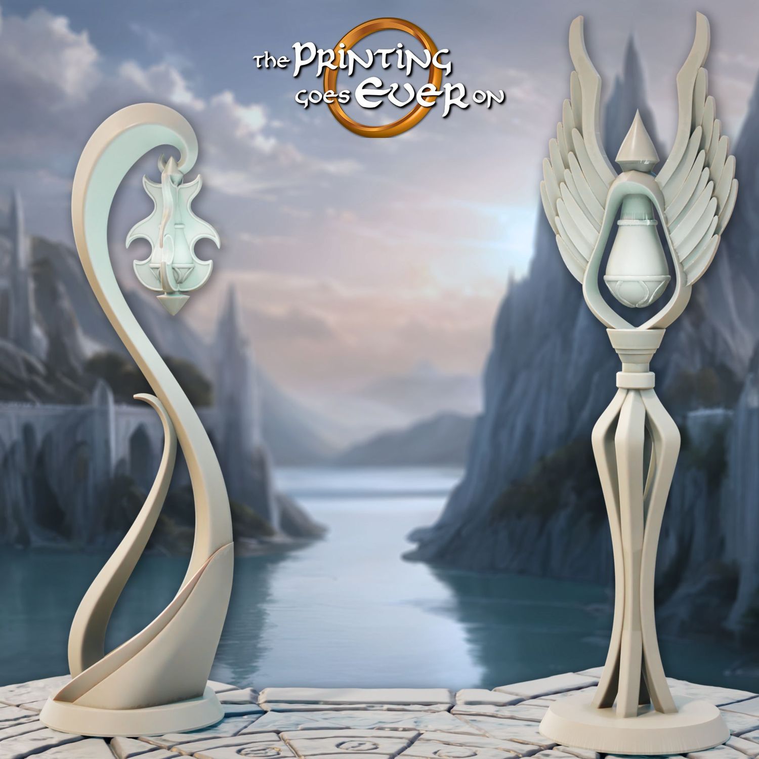 Chapter 43 - Silver Shores - Elven Lamp Posts (pack 2 units)
