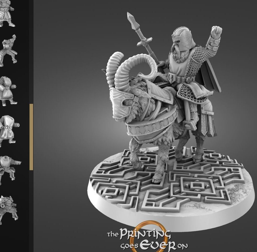 Chapter 45 - Tales of the Deep  -Modular Dwarves - Iron Legionaries Mounted (male) - pack 2 units