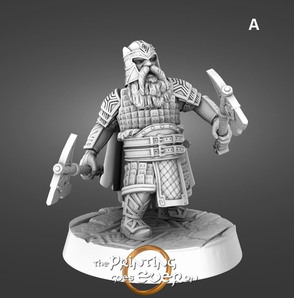 Chapter 45 - Tales of the Deep - Modular Dwarves -Warriors (male) - pack 3 units