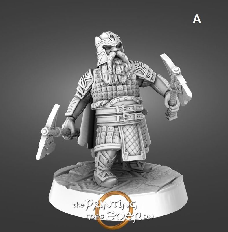 Chapter 45 - Tales of the Deep - Modular Dwarves -Warriors (male) - pack 3 units