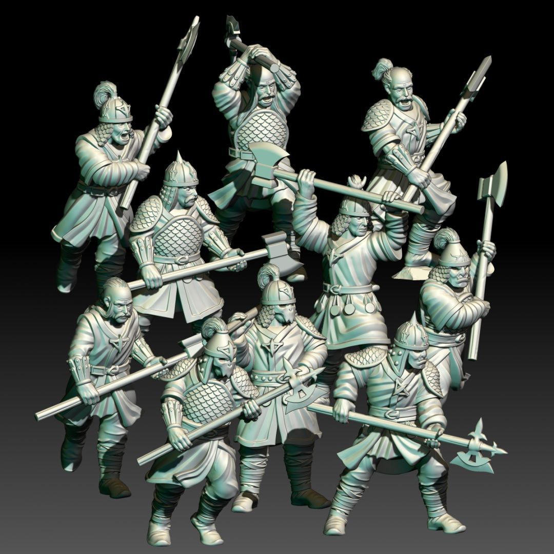 Charriot Raiders - Axe Warriors (Pack 10 units)