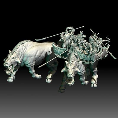 Wild Orcs Riders - War Beast & Will Beast