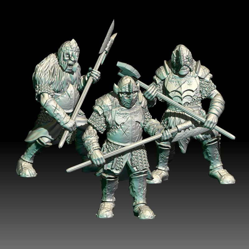 Iron Fortress Orcs  - Orc Two Handed weapons (Pack 3 units)