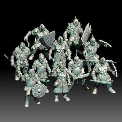 Iron Fortress Orcs  - Orc Warriors (Pack 10 units)