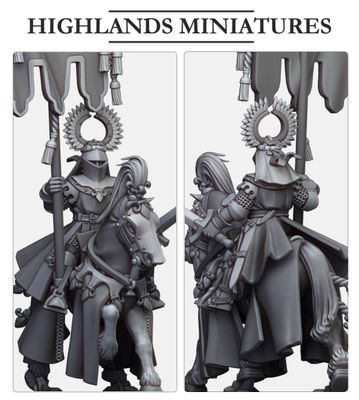Gallia Battle Standard Bearers  - on foot and mounted