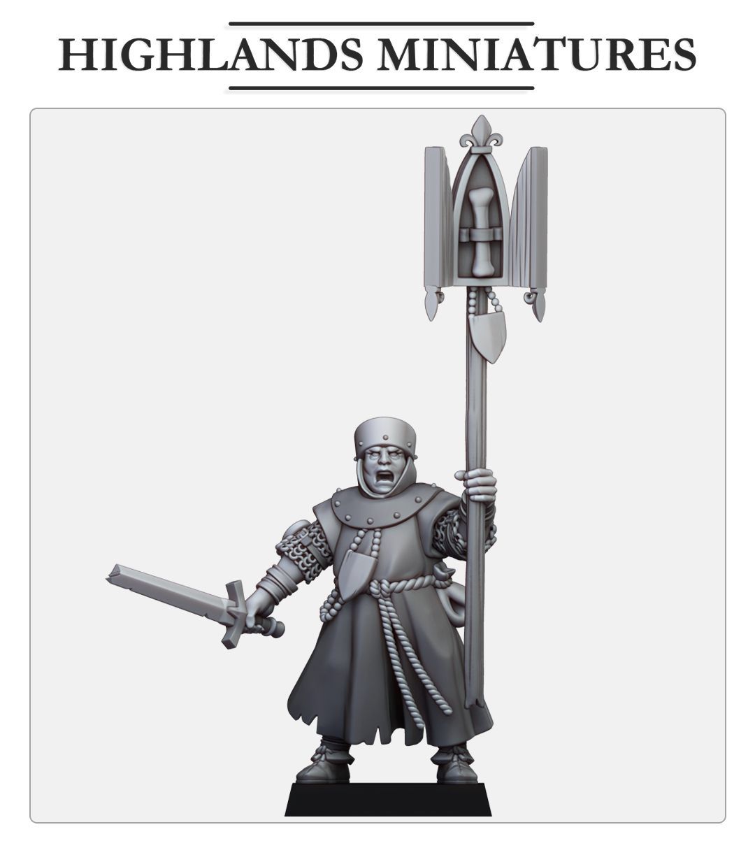 Gallia Cleric with Relic  - "Gallia - The Medieval Kingdom"