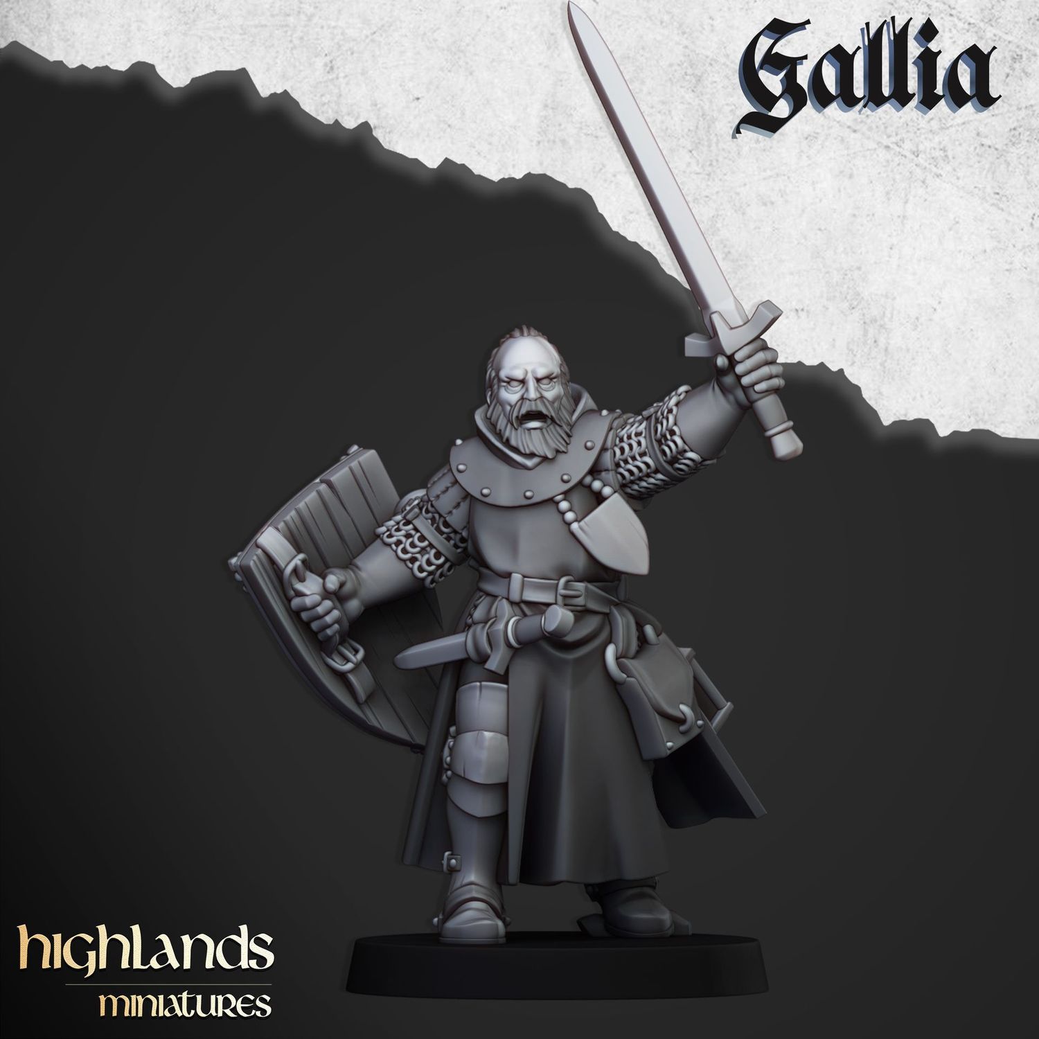 Hero Questing Knight on Foot  - "Gallia - The Medieval Kingdom"