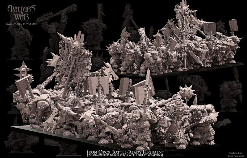 Iron Orcs Battle-Ready regiment (Pack 10 units)