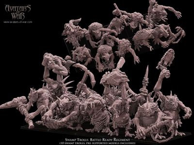 Swamp Trolls Battle-Ready regiment (Pack 5 units)