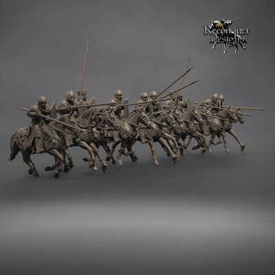 Miitary Order knights Set D 12th-early13th century (pack 10 units)