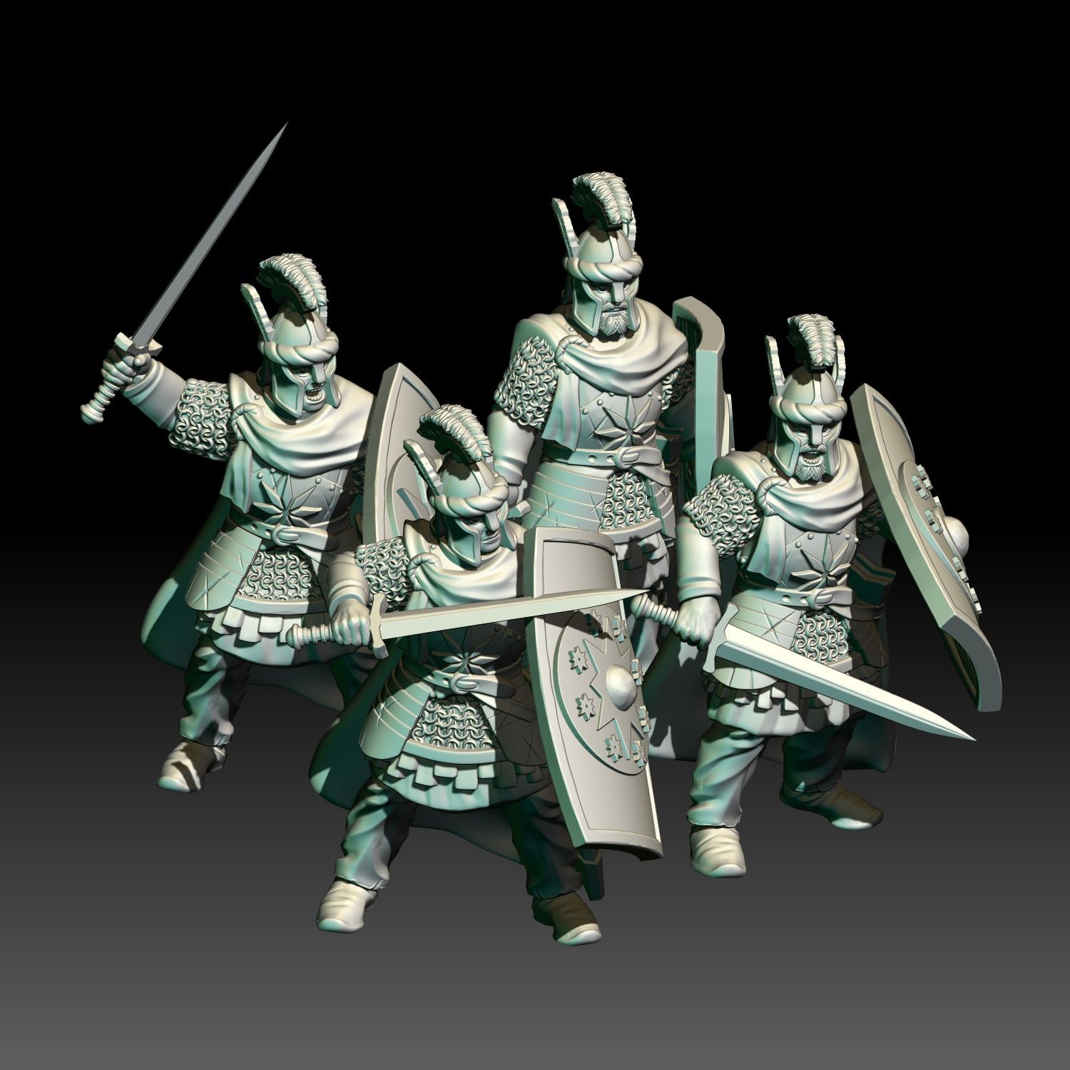 Prince Guard - Swordmen- "Middle Kingdom of the North" (Pack 4 units)