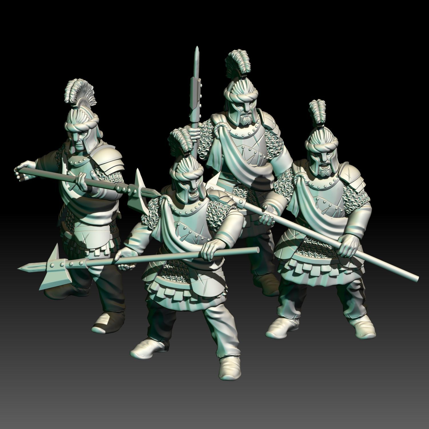 Prince Guard - with Halberds- "Middle Kingdom of the North" (Pack 4 units)