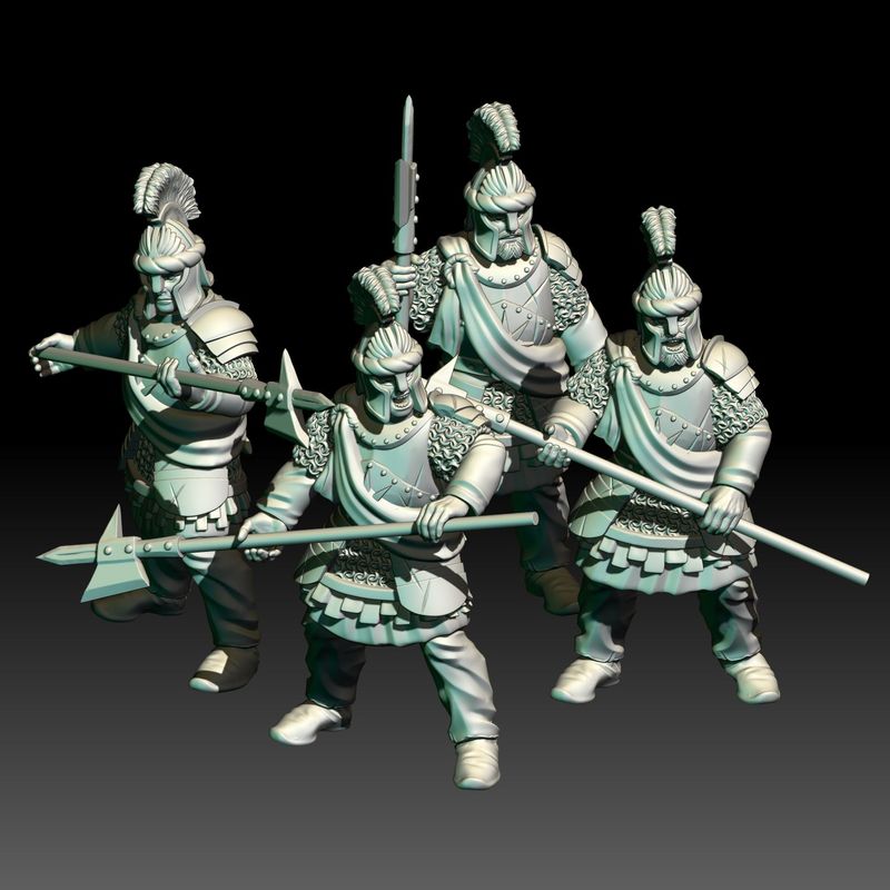 Prince Guard - with Halberds- "Middle Kingdom of the North" (Pack 4 units)