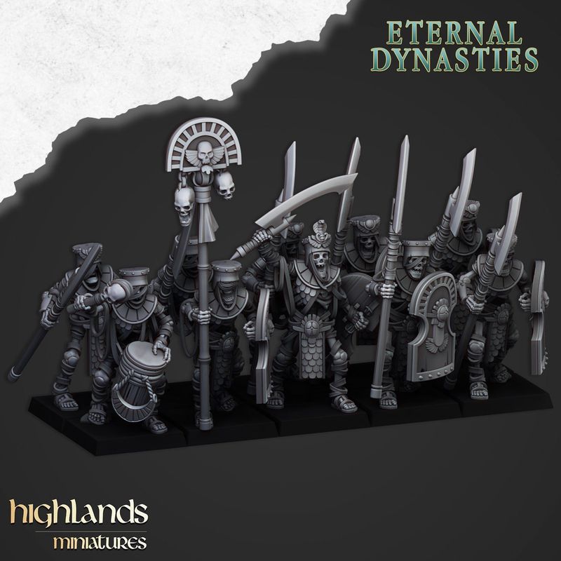 Ancient Guard with Halberds - Eternal Dynasties  (pack 10 units)