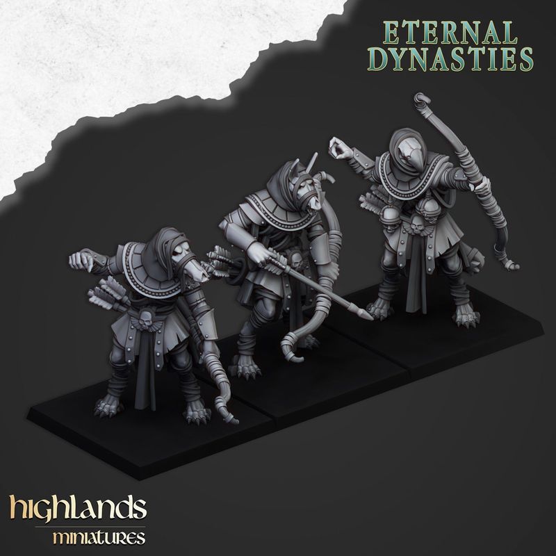 Anubis Guard with bows - Eternal Dynasties  (pack 3 units)