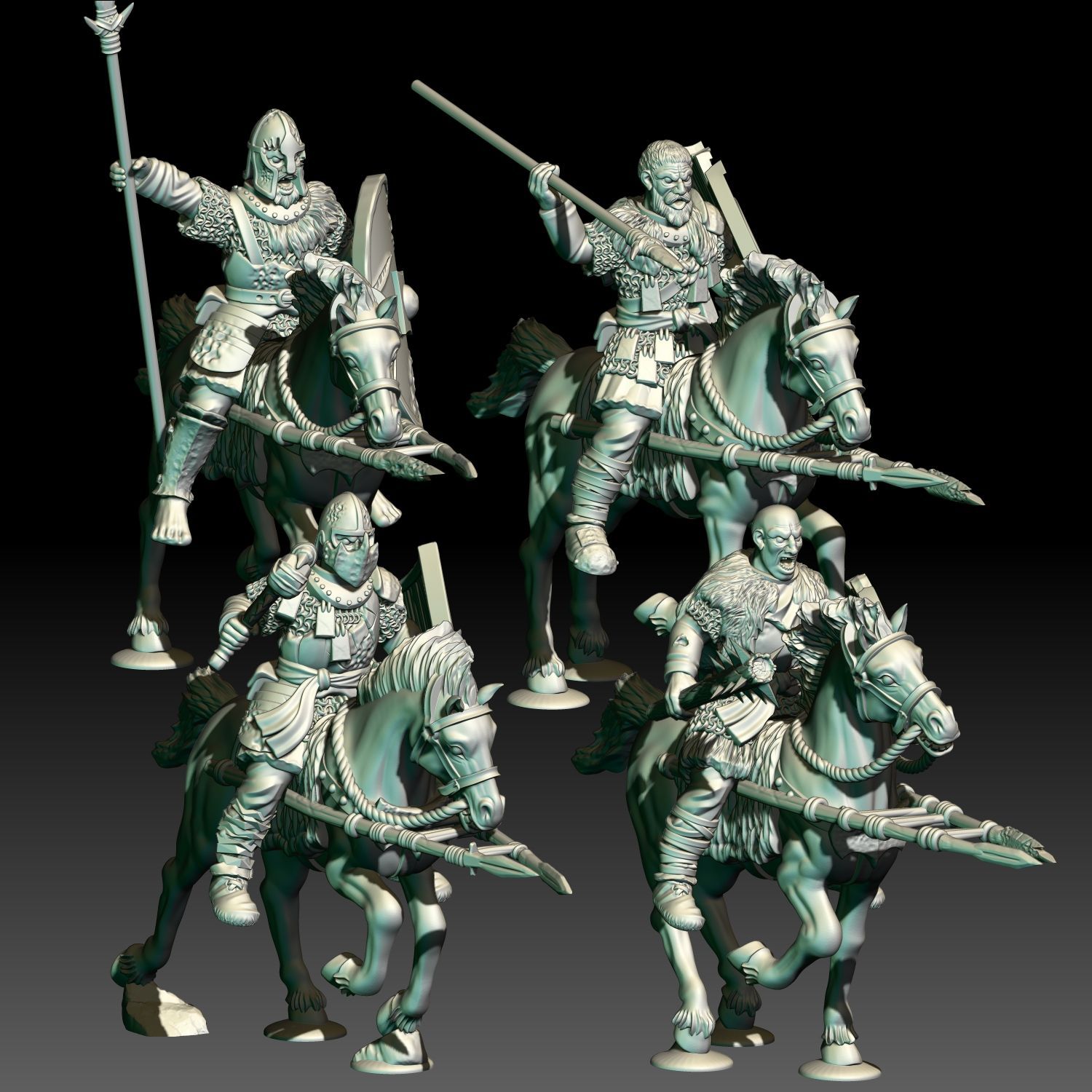 Wildling Riders- "Wilding Kingdom" (Pack 4 units)