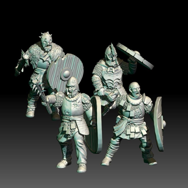 Warriors Hand Weapons- "Wilding Kingdom" (Pack 4 units)