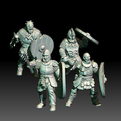 Warriors Hand Weapons- "Wilding Kingdom" (Pack 4 units)