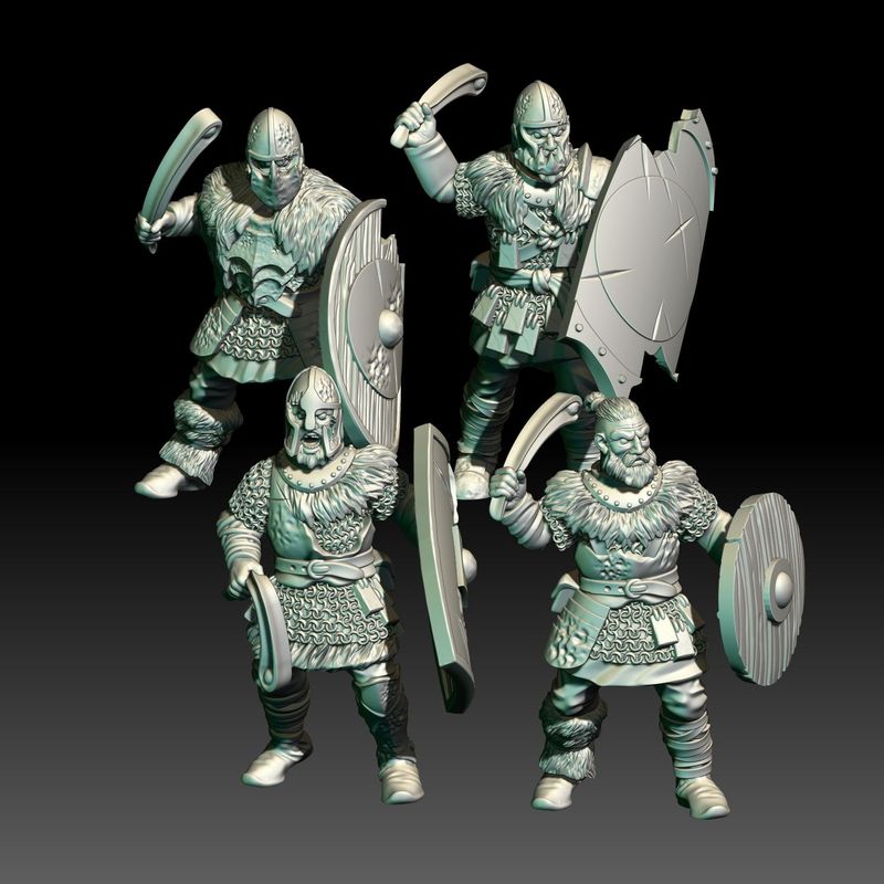 Warriors with Sling- "Wilding Kingdom" (Pack 4 units)