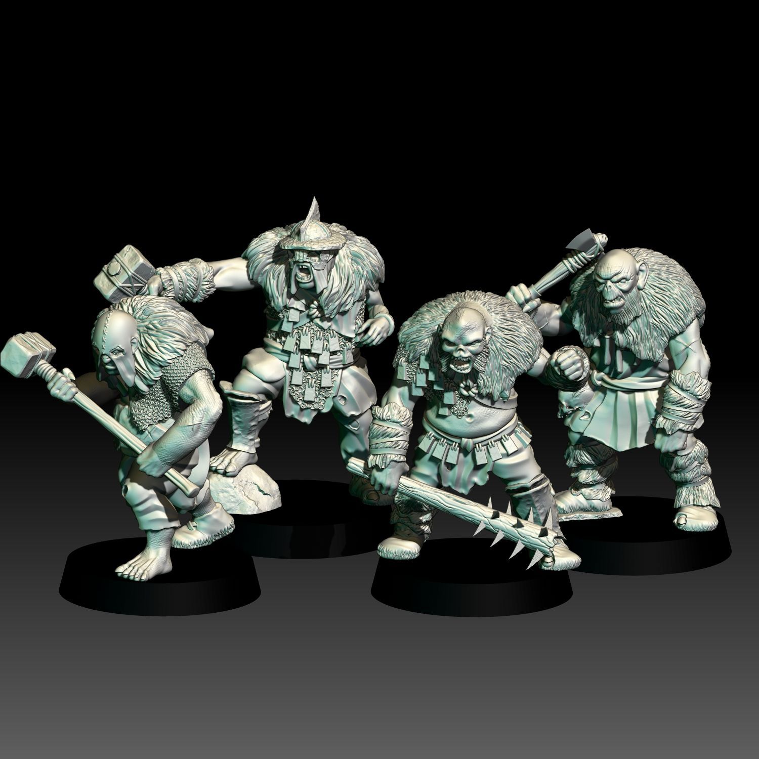 HalfTrolls- "Wilding Kingdom" (Pack 4 units)