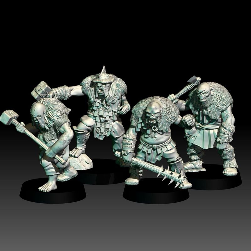 HalfTrolls- "Wilding Kingdom" (Pack 4 units)