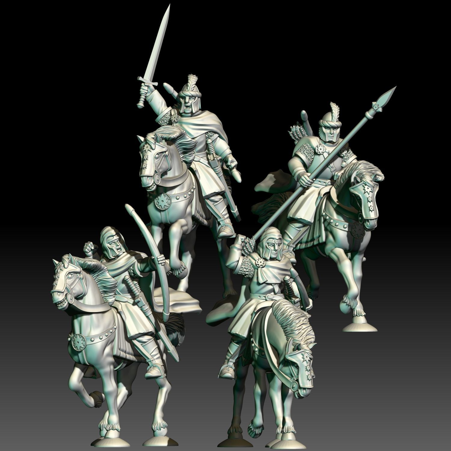 Mounted Rangers - "Rangers of the Nothern Kingdoms" (Pack 4 units)