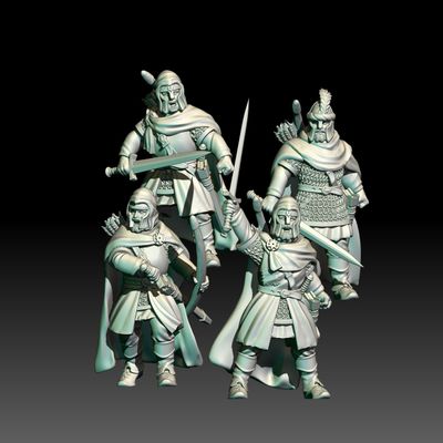 Rangers with Swords- "Rangers of the Nothern Kingdoms" (Pack 4 units)