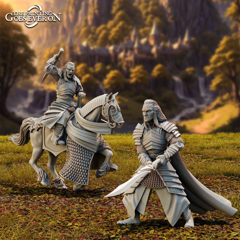 Tales of the Elven Kingdoms (High Elf Heroes) - Lord Eleron (foot and mounted)