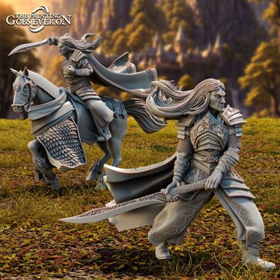 Tales of the Elven Kingdoms (High Elf Heroes) -Lord Goloccel (foot and mounted)